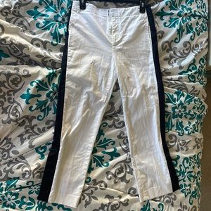 Club Monaco Black and White Straight Leg Jeans